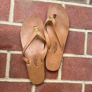 Like New Rainbow Flip Flops